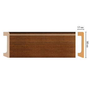 Плинтус напольный DECOMASTER D235-75/20 ДМ(80x17x2400 мм)