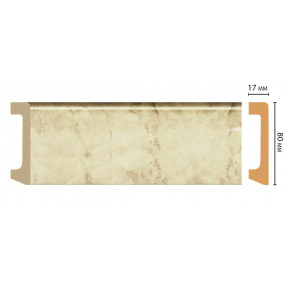 Плинтус напольный DECOMASTER D235-80A ДМ (80x17x2400 мм)