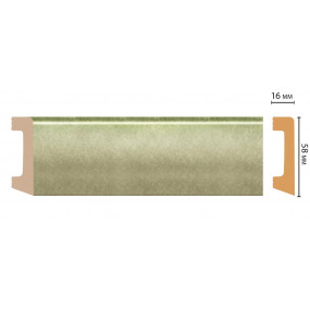 Плинтус напольный DECOMASTER D234-373 ДМ (58x16x2400 мм)