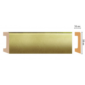 Плинтус напольный DECOMASTER D234-374 ДМ (58x16x2400 мм)