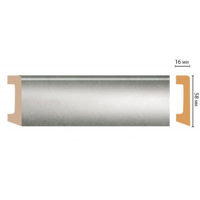 Плинтус напольный DECOMASTER D234-375 ДМ (58x16x2400 мм)