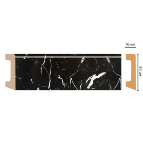 Плинтус напольный DECOMASTER D234-78 ДМ (58x16x2400 мм)
