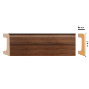 Плинтус напольный DECOMASTER D234-74 ДМ (58x16x2400 мм)