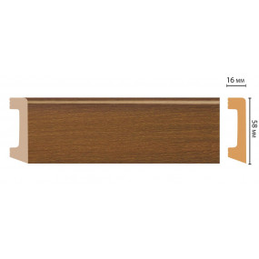Плинтус напольный DECOMASTER D234-85 ДМ (58x16x2400 мм)