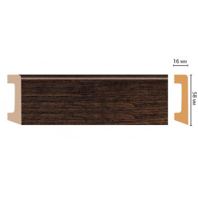 Плинтус напольный DECOMASTER D234-966 ДМ(58x16x2400 мм)