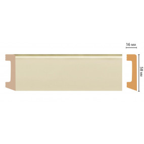 Плинтус напольный DECOMASTER D234-61 ДМ (58x16x2400 мм)