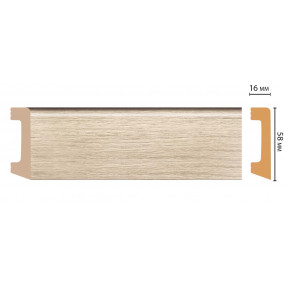Плинтус напольный DECOMASTER D234-72 ДМ (58x16x2400 мм)