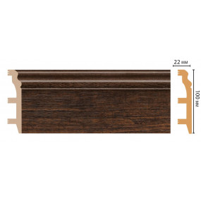 Плинтус напольный DECOMASTER D232-966 ДМ (100x22x2400 мм)