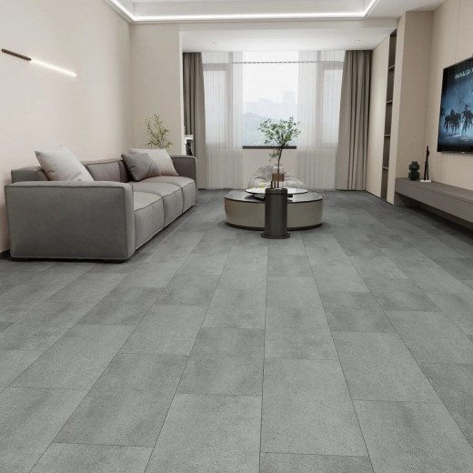 SPC-ламинат IconFloor MLX-80 Бетон Уорхол/Concrete Warhall