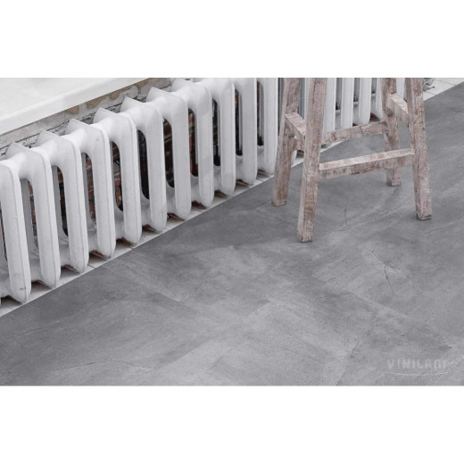 LVT-Плитка VINILAM Серый Бетон 61602 Glue